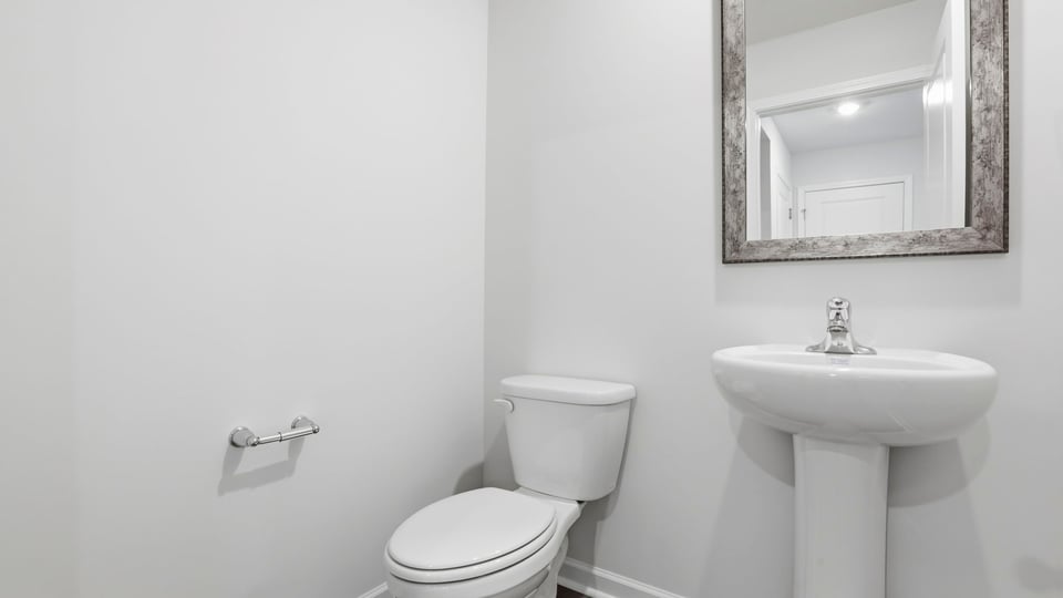 Half bath on the main level.