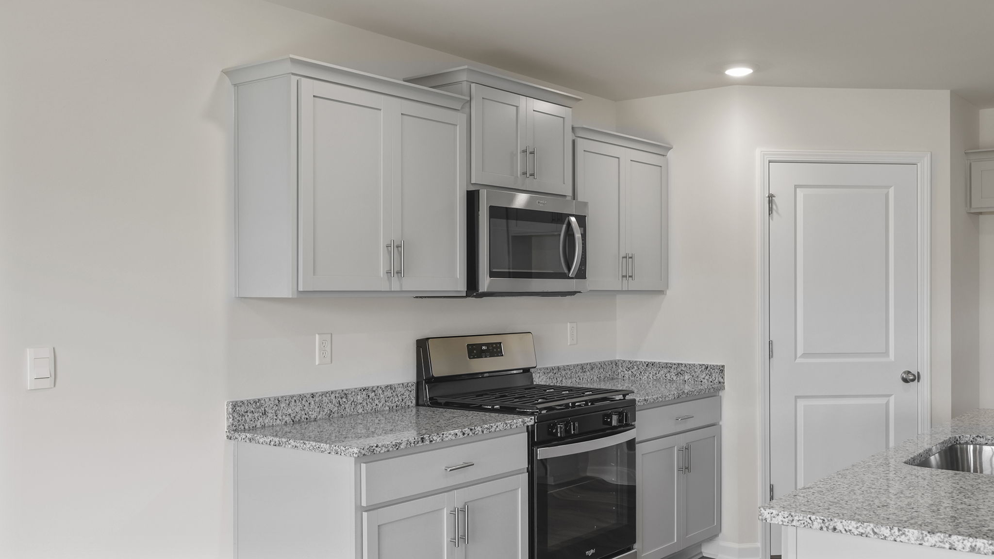 Stainless steel appliances.