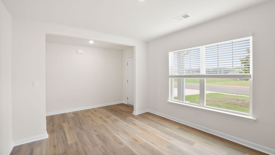Flex room with windows.