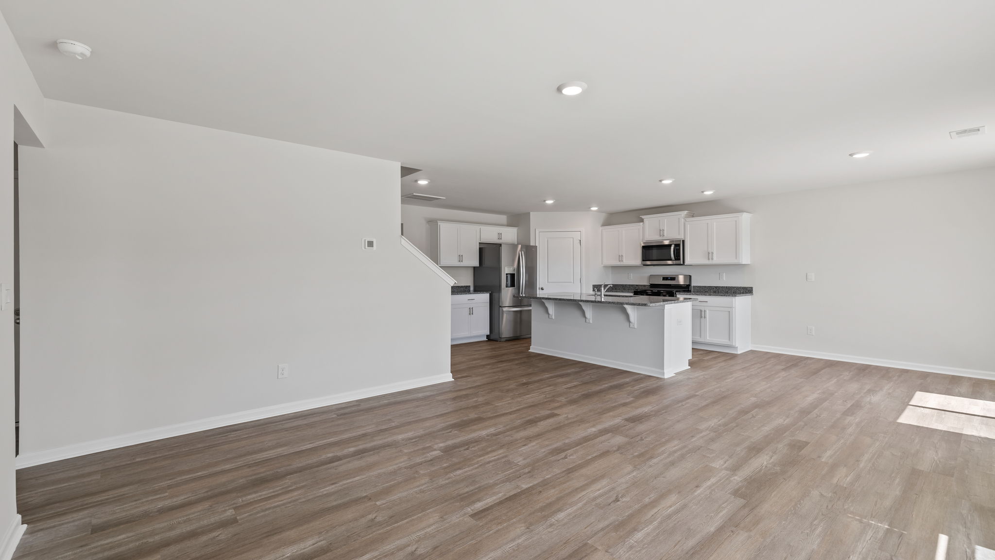 View of open floor plan from the living area.