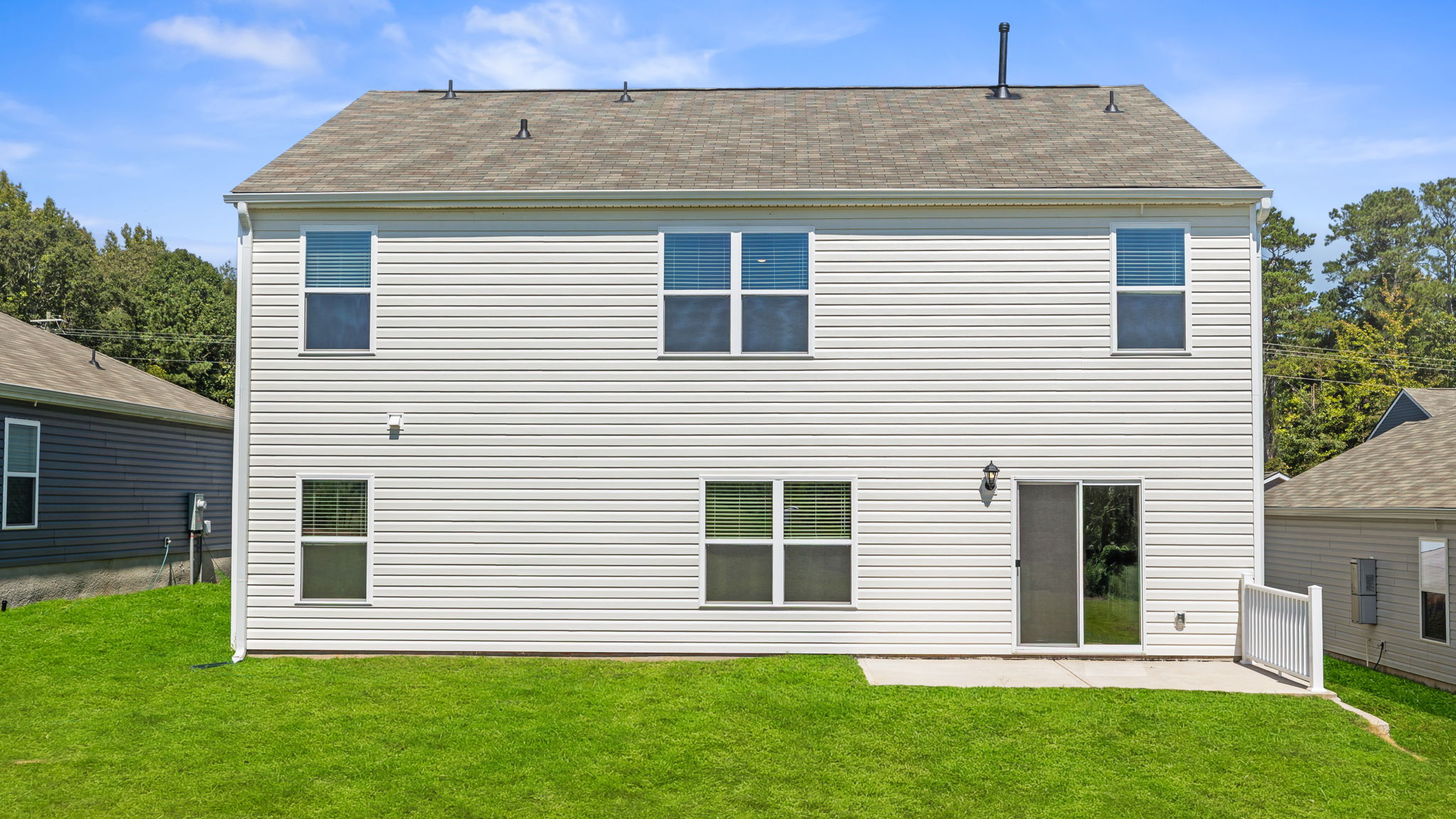 Back exterior view of the Hayden.