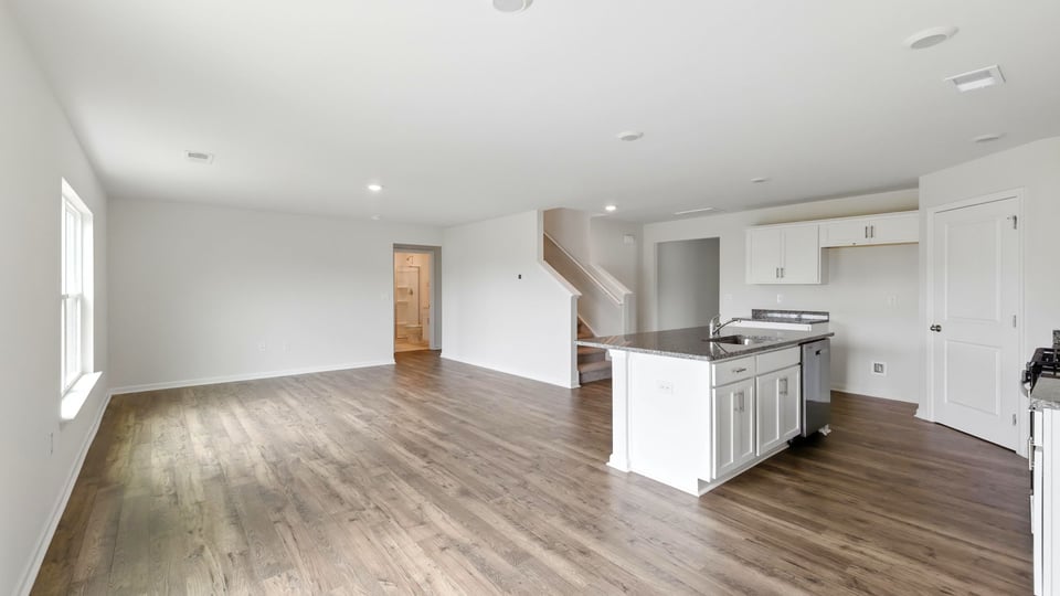 Living area with windows.