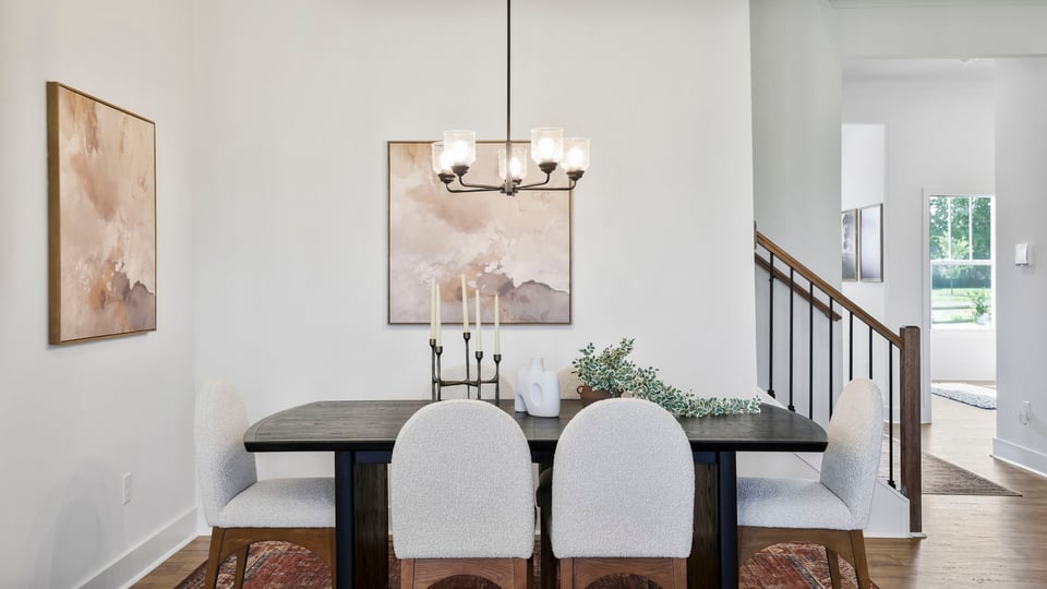 Dining area in the family room.