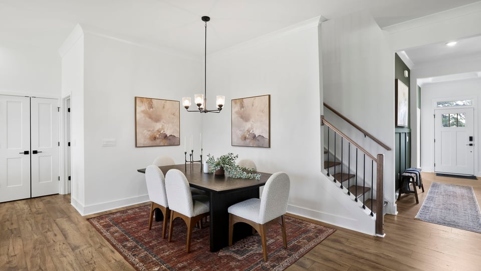 Dining area in the family room.