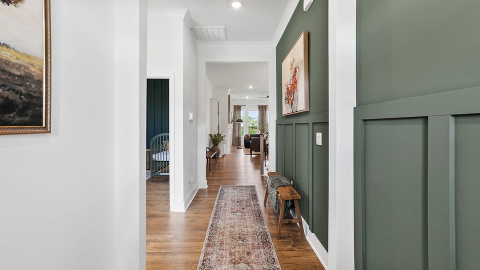 Hallway into home.