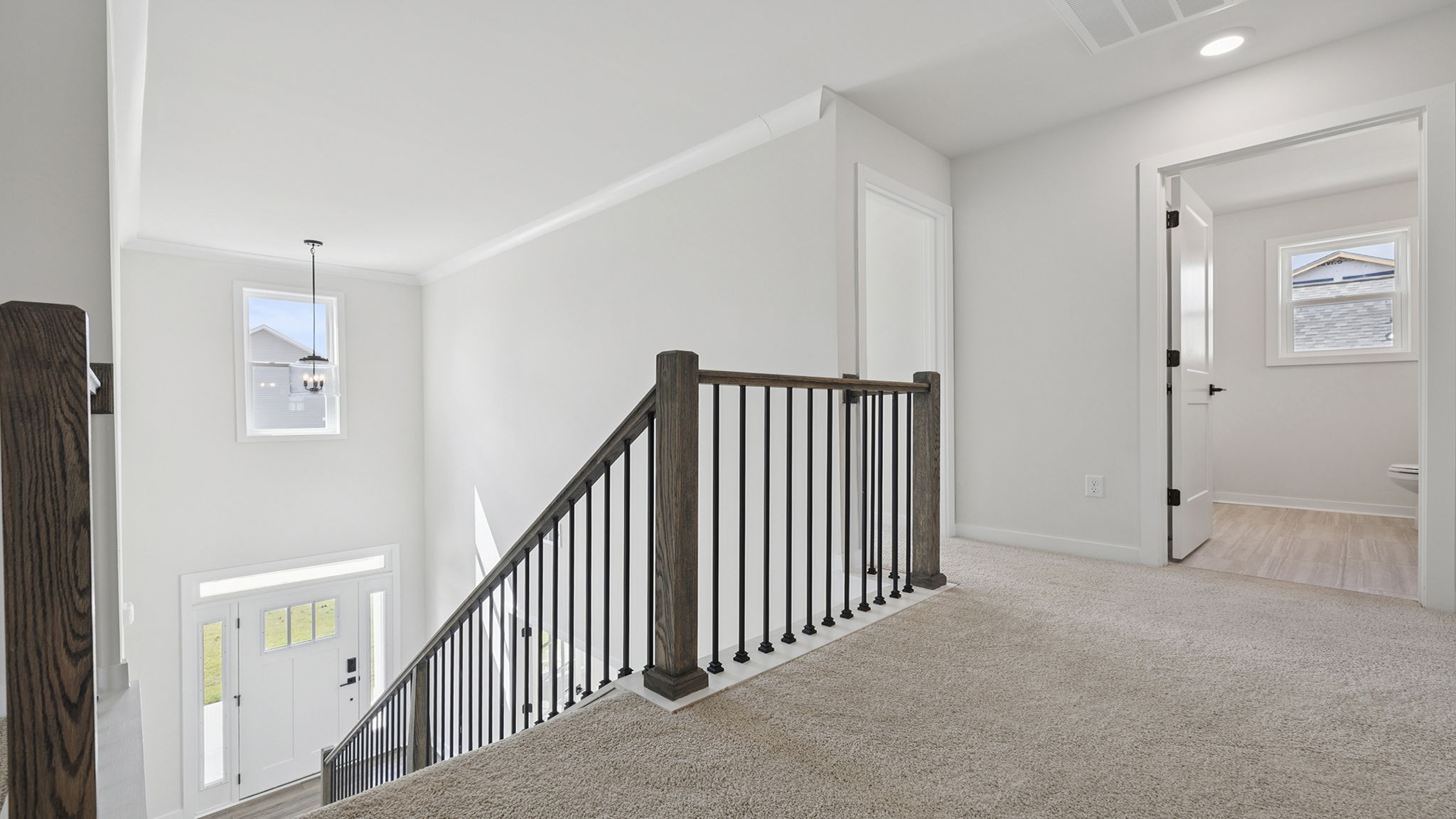 Upper level landing.