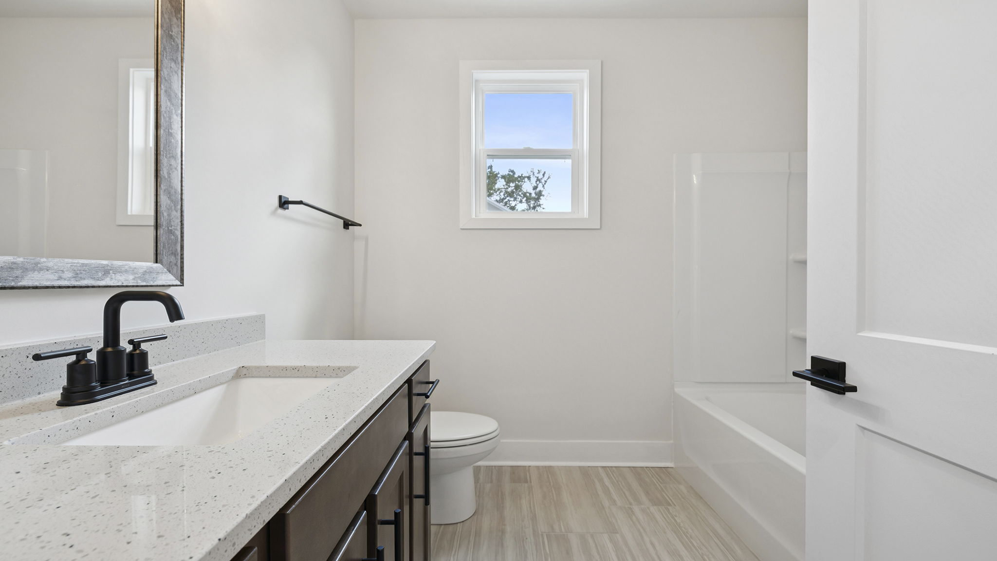 Full bath on the main level.