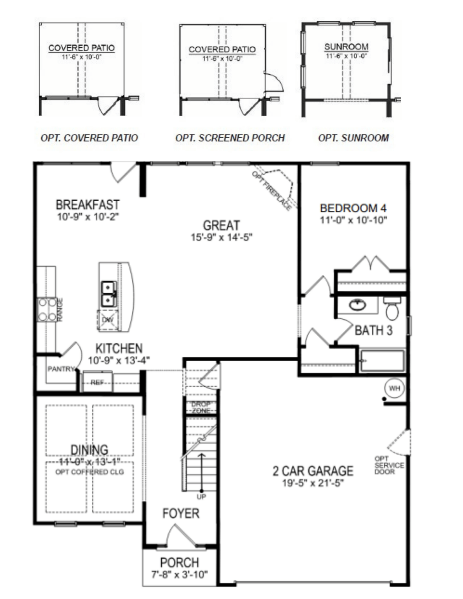 First floor floorplan of the fleetwood.