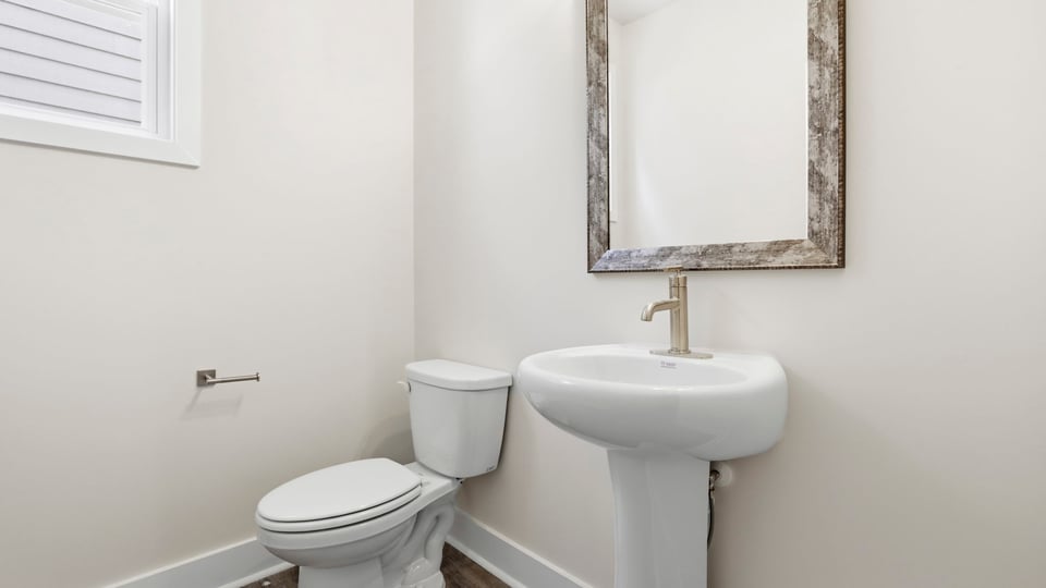 Half bathroom with sink.