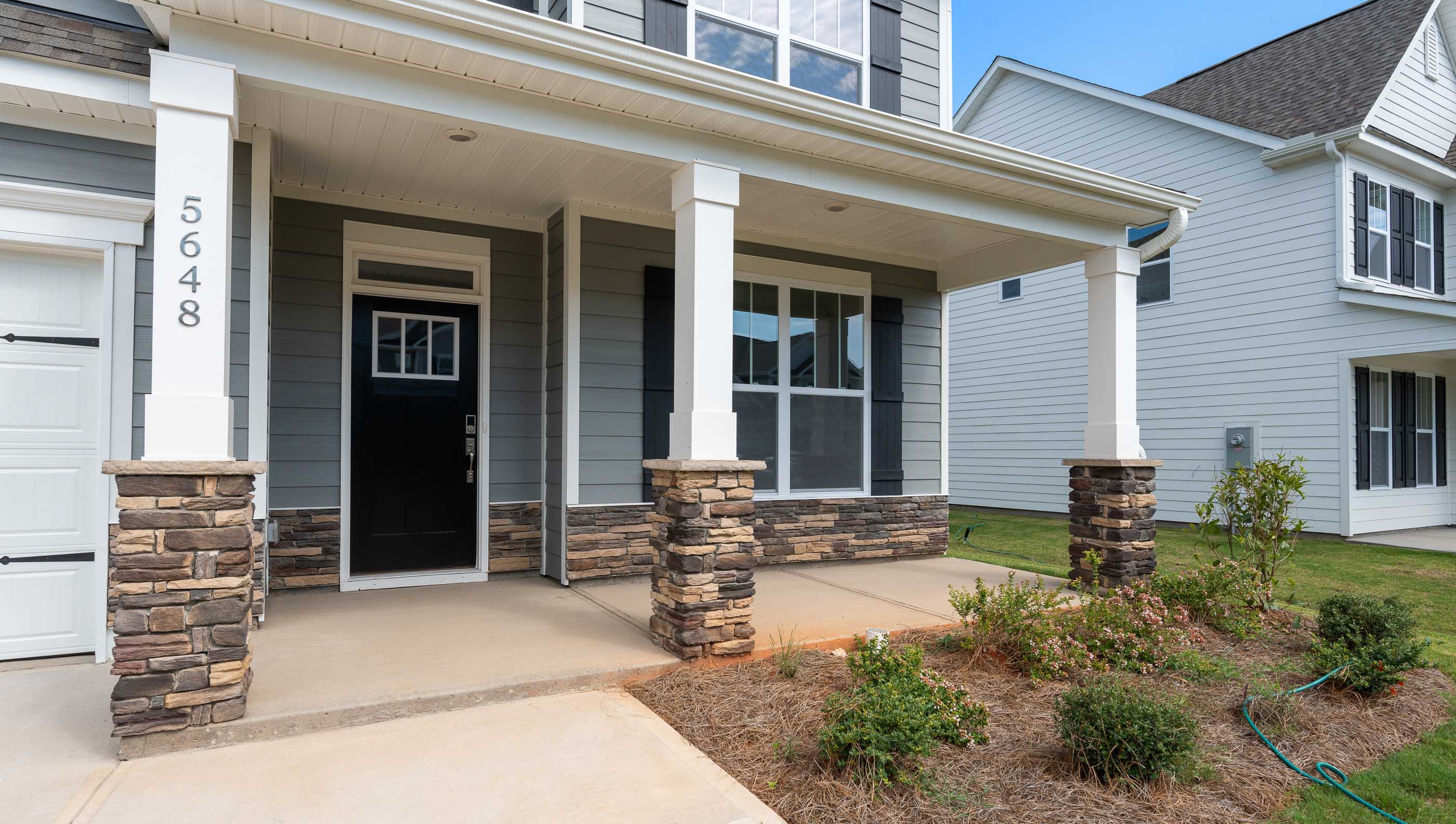 Inviting front porch and entry.