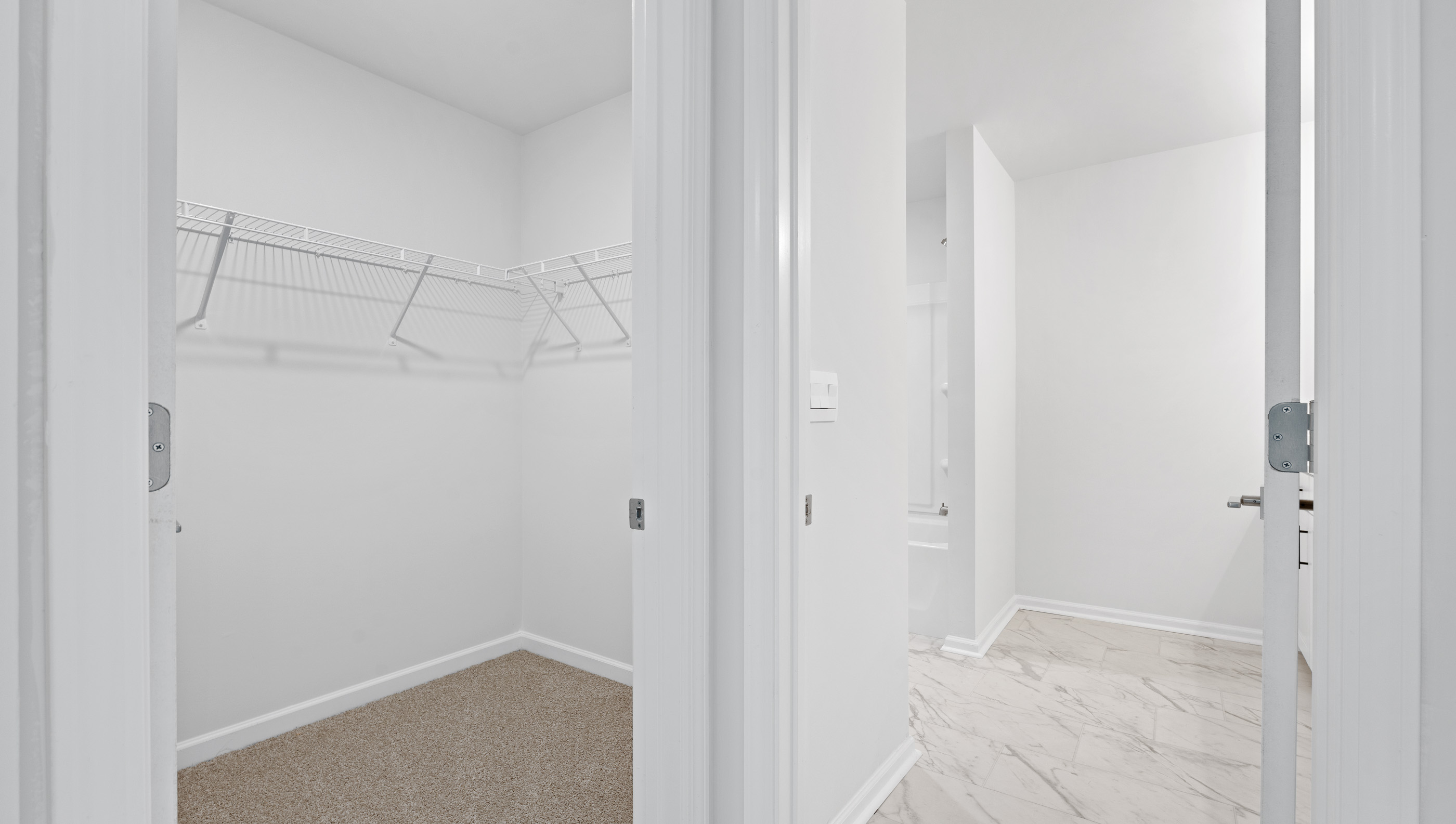 Bedroom walk-in closet.