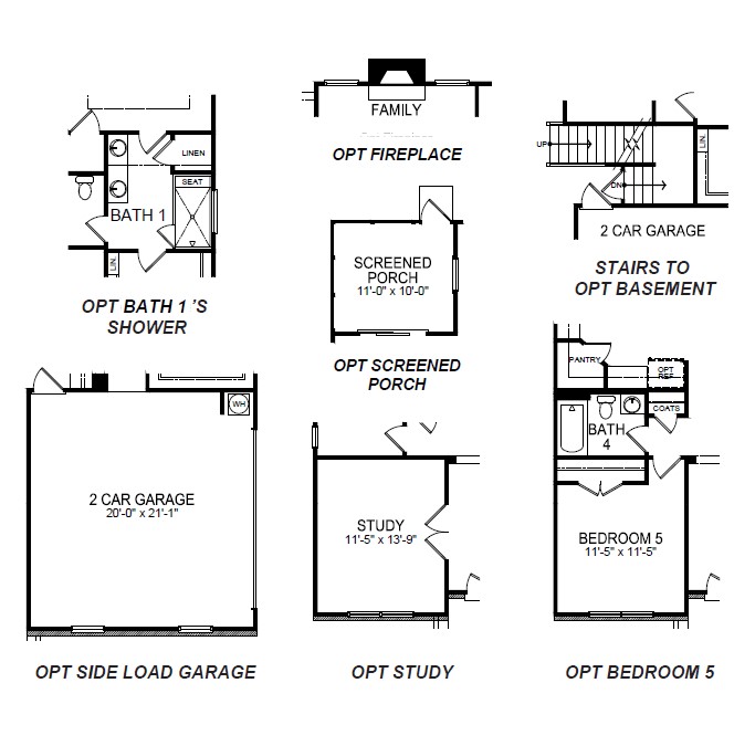 optional floorplan options for windsor.