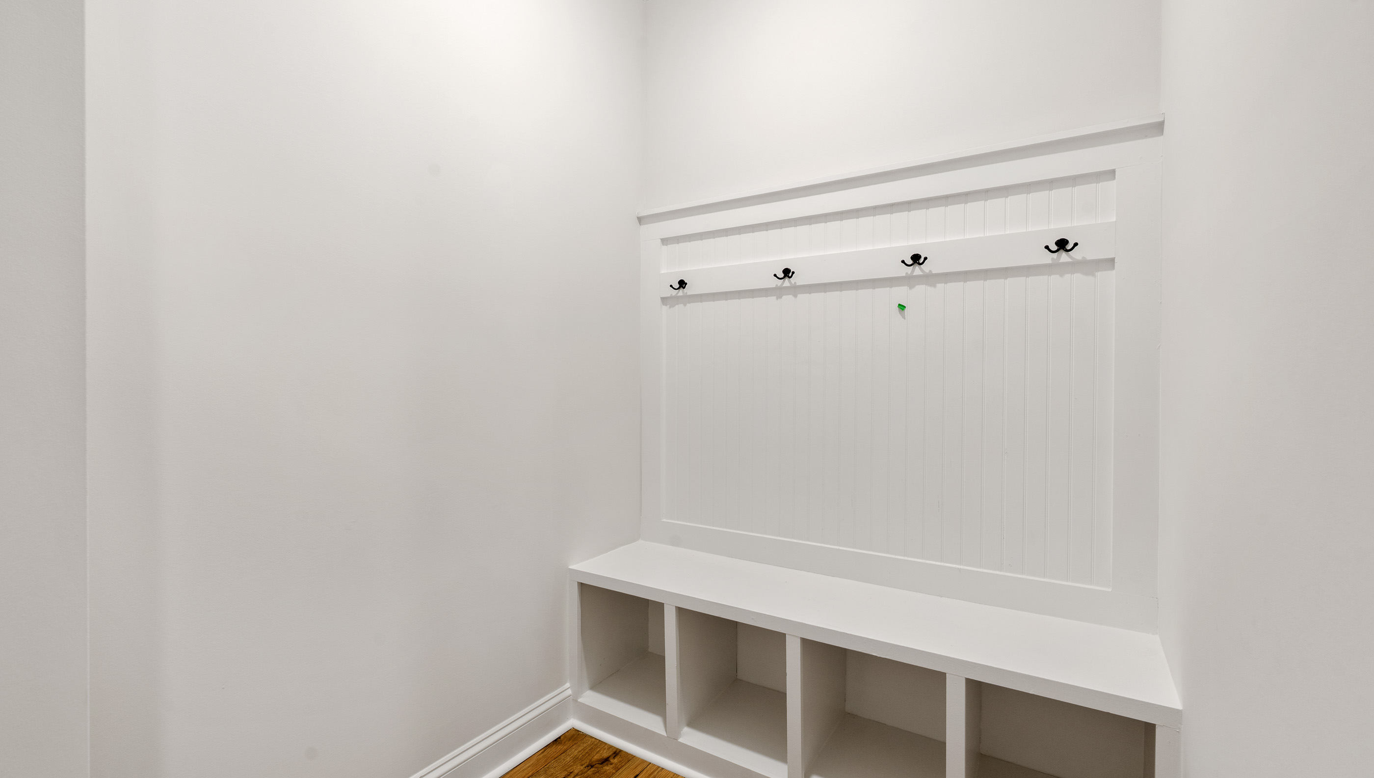 Drop zone near garage.