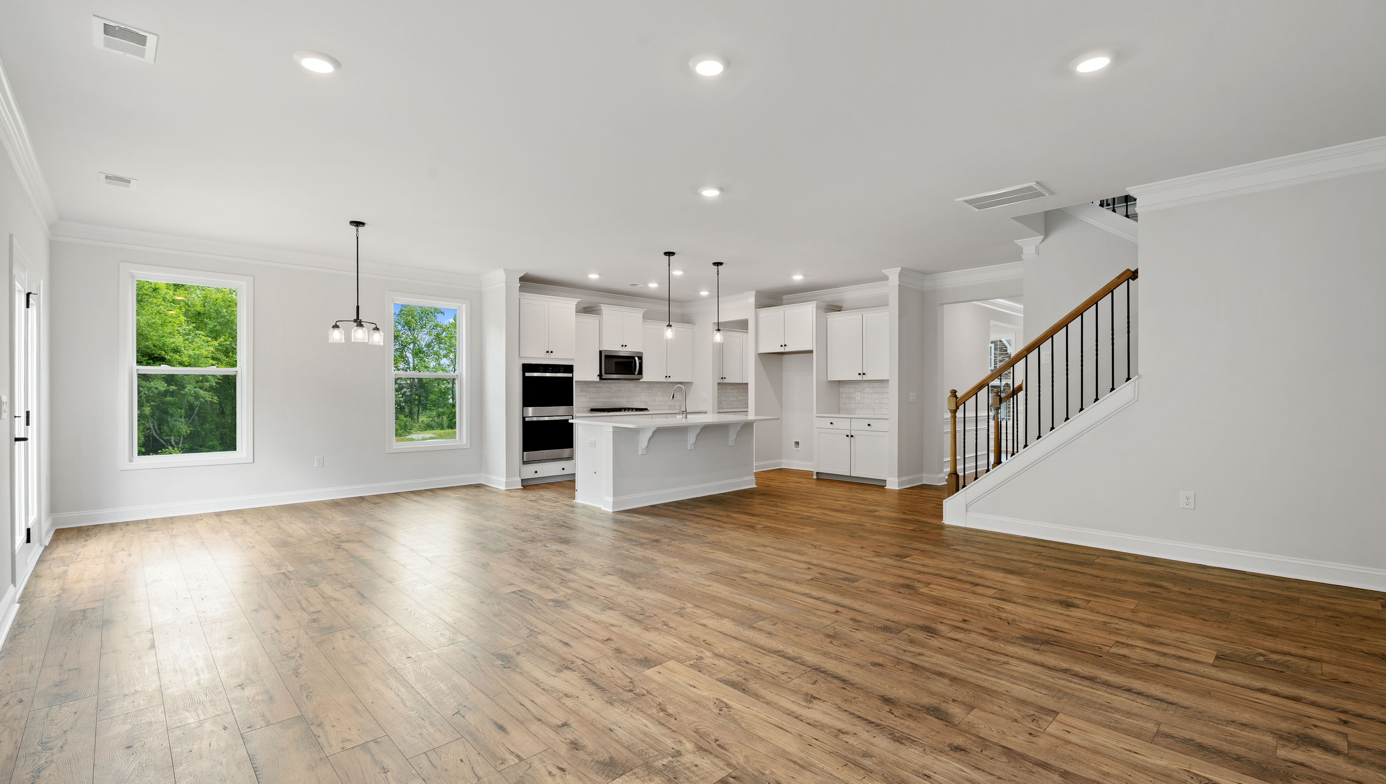 Open floor plan.