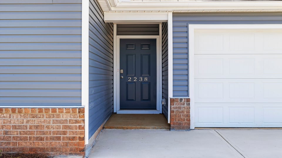 Front entrance of home.