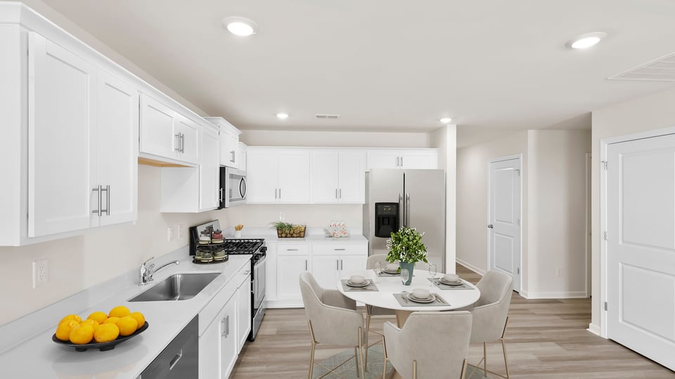 View of kitchen.