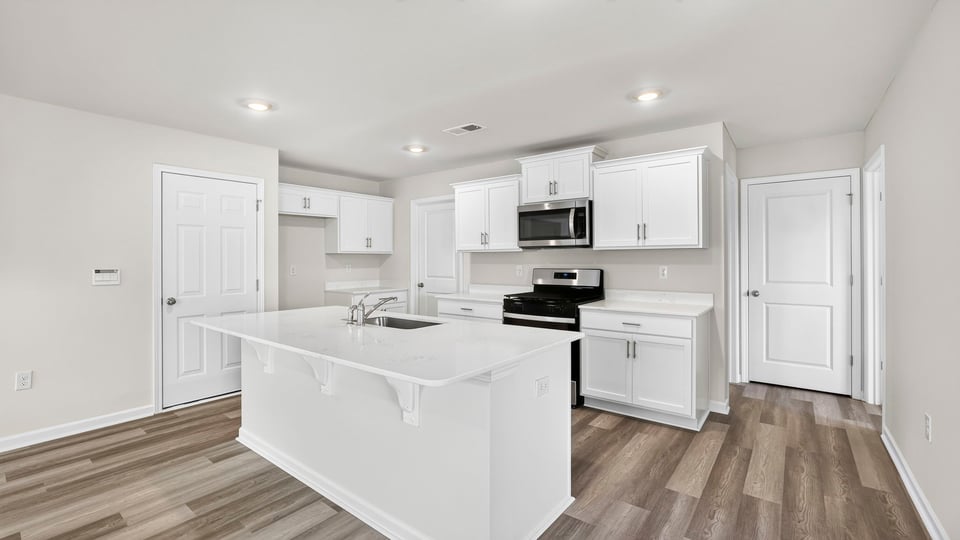 View of full kitchen
