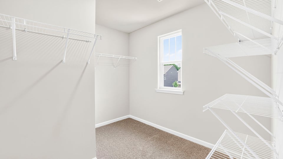 Primary bathroom with closet