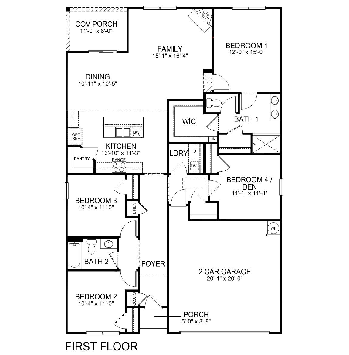 Cali first floor floorplan.
