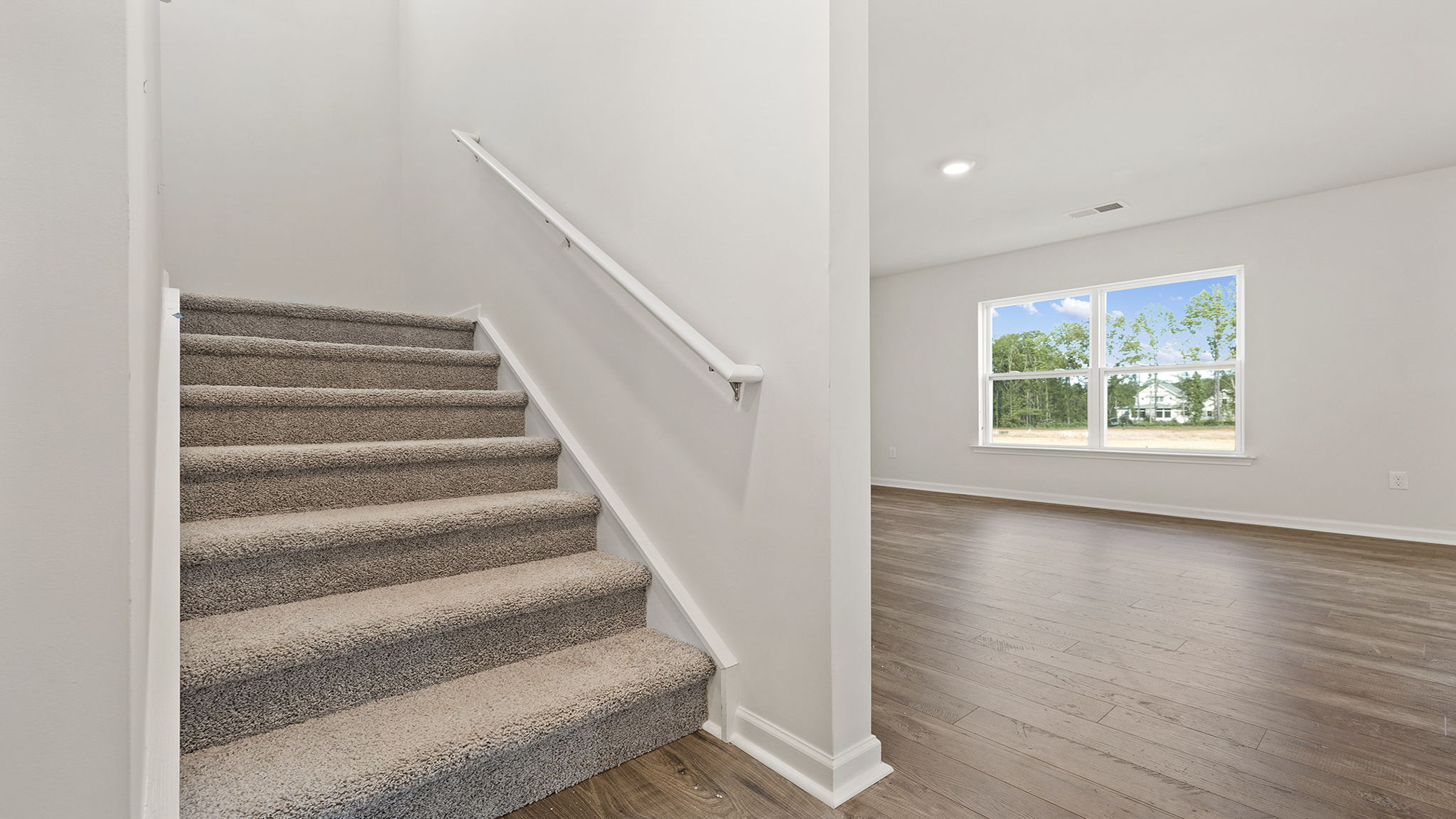 Stairs to second level.