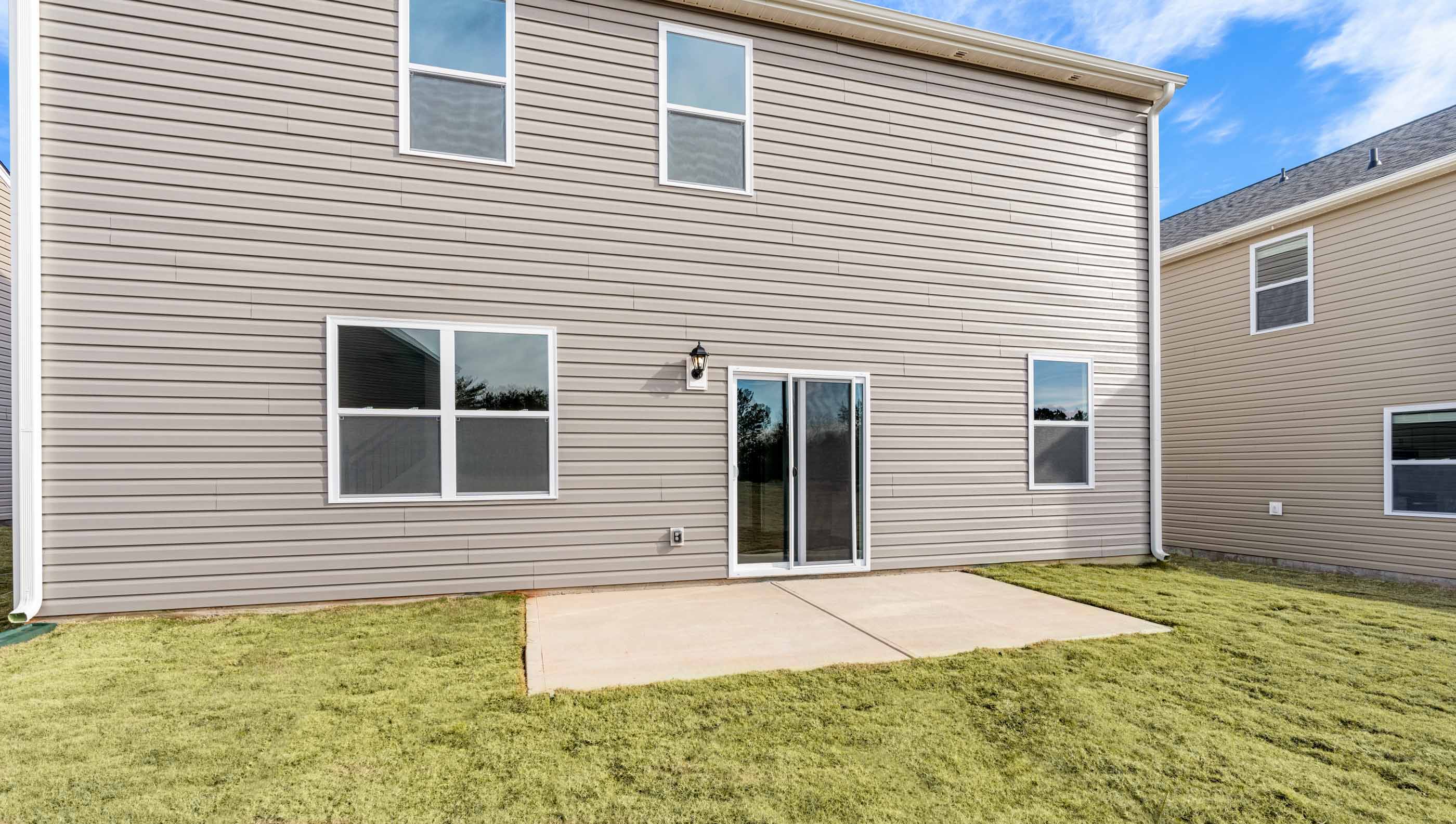 Exterior rear of home.