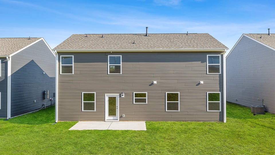 Exterior rear of home.