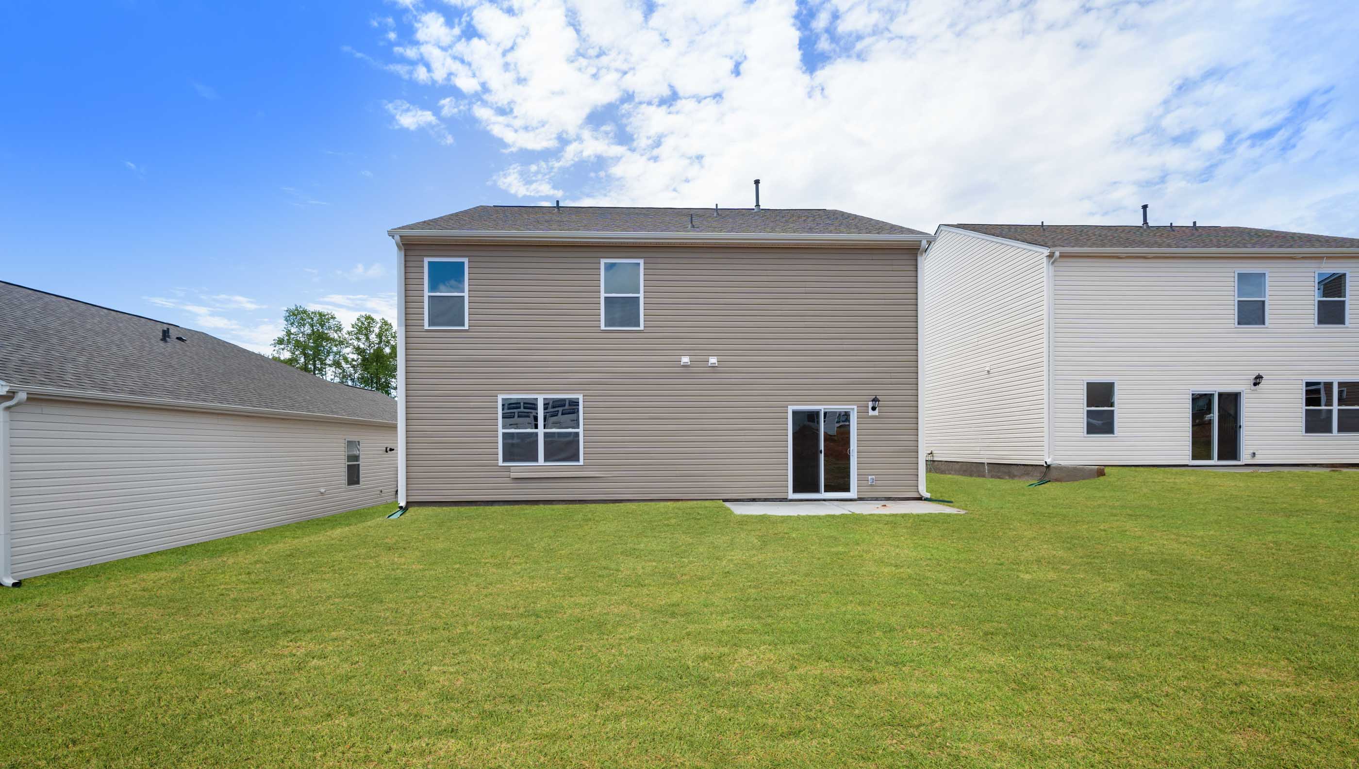 Exterior rear of home.