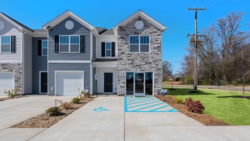 Exterior of Covington model home.