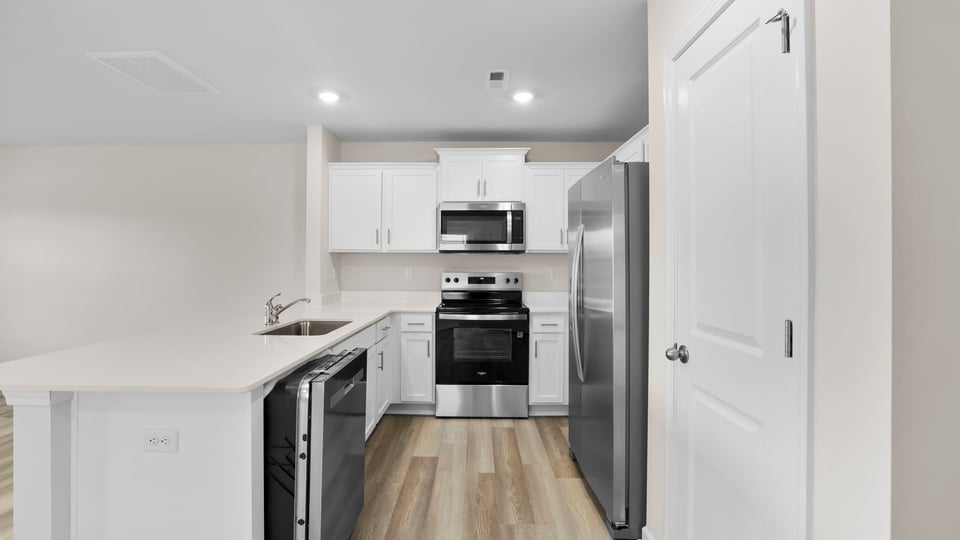 Kitchen with  countertops.