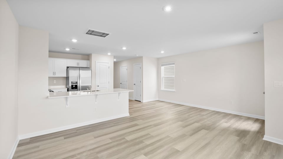 Livingroom and dining area.