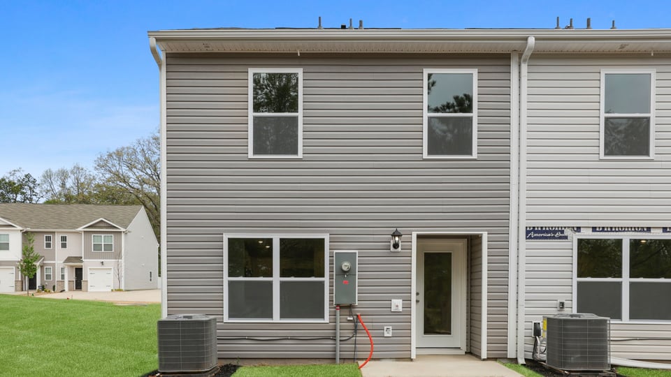 Back exterior of home.