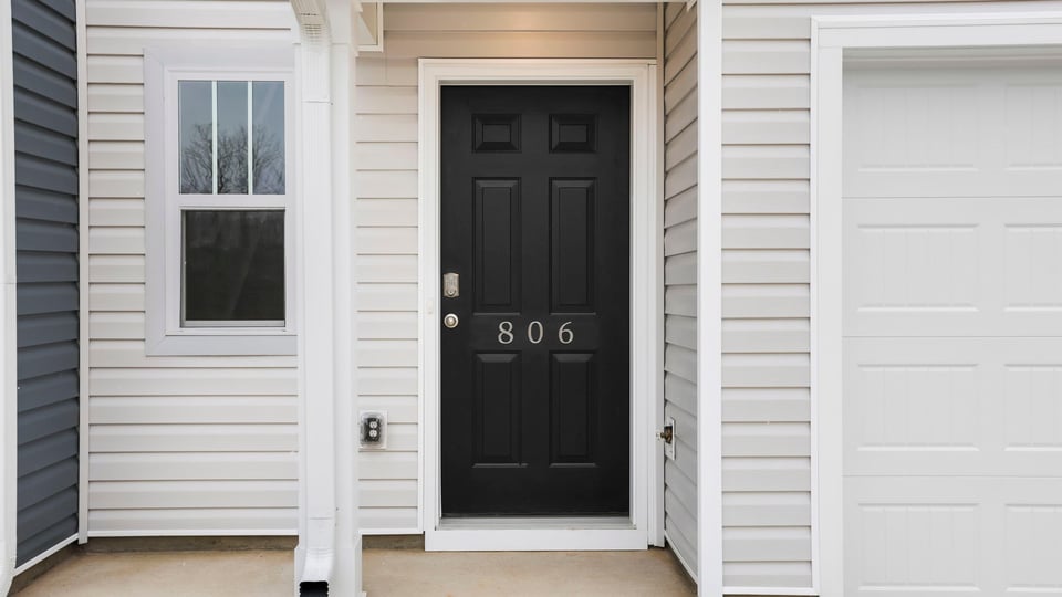 Front entrance of home.