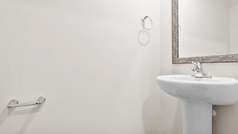 Half bathroom of home.