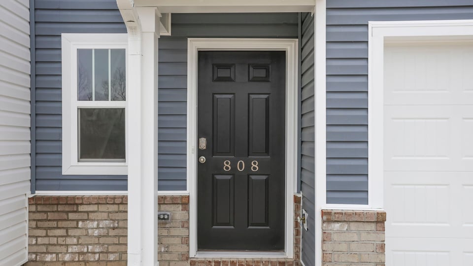 Front entrance of home.