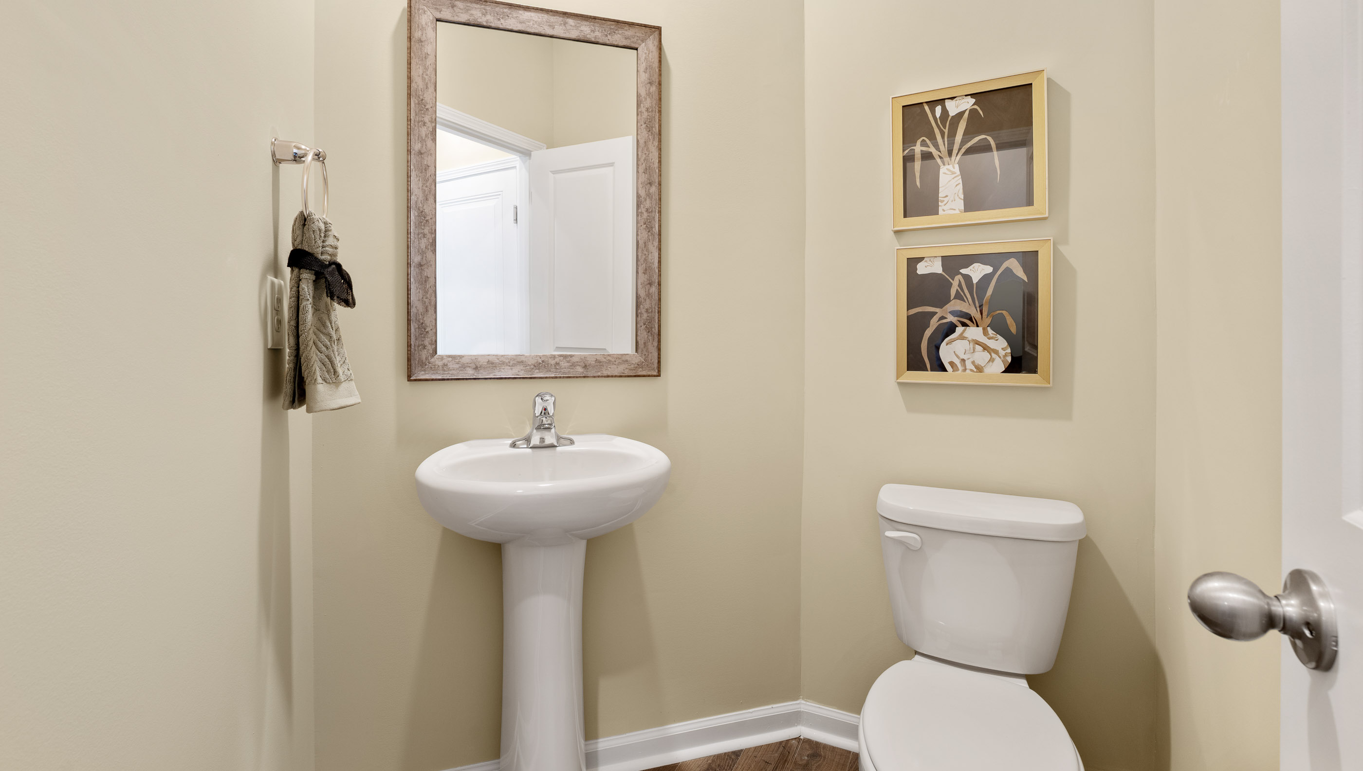 Half bathroom of home.