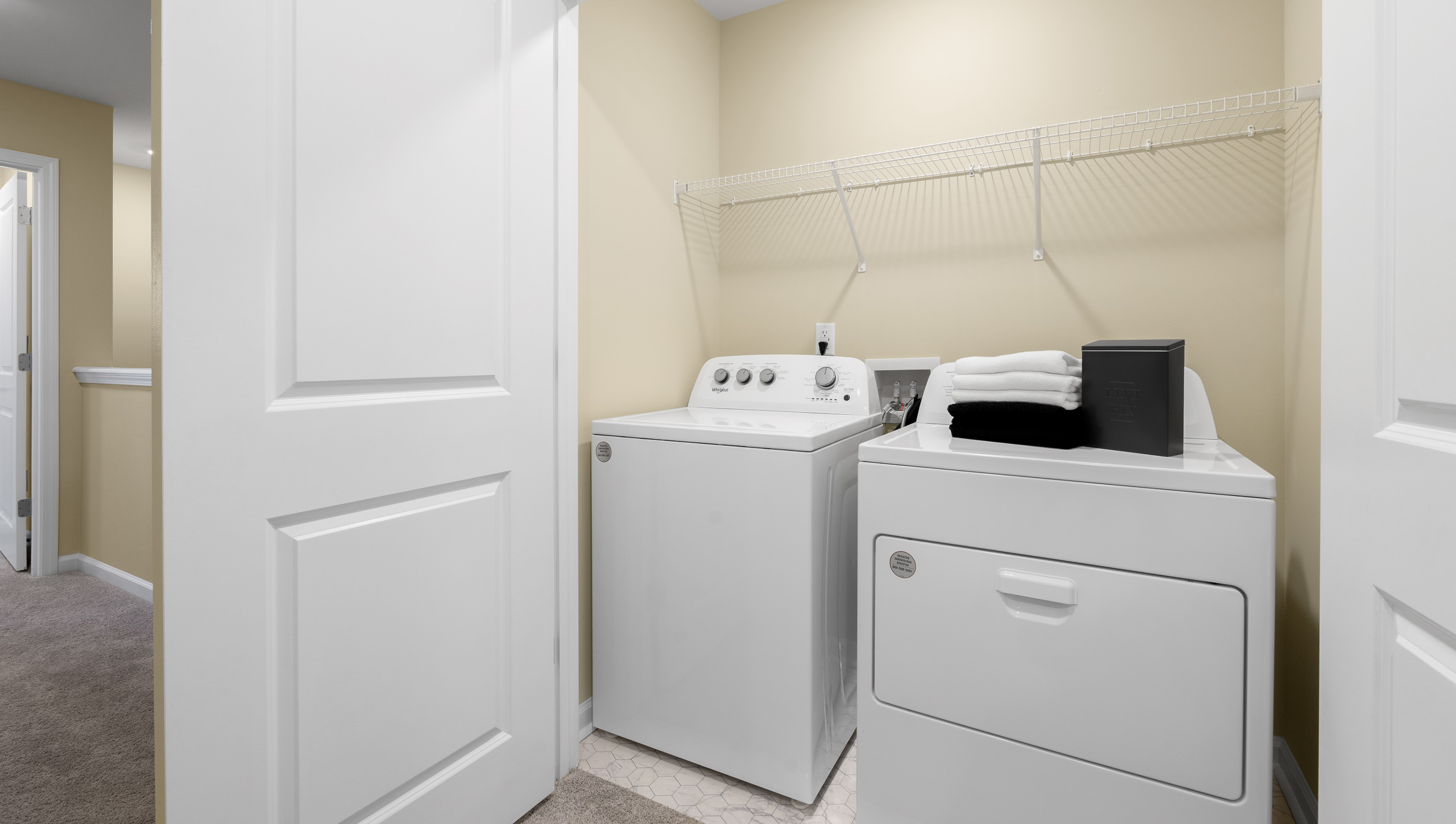 Walk in laundry room.