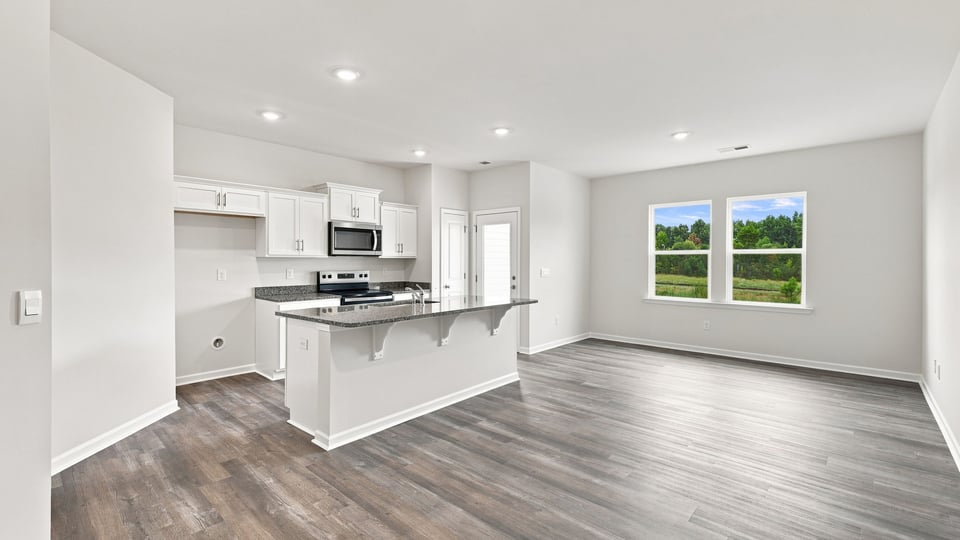 Living area with windows.