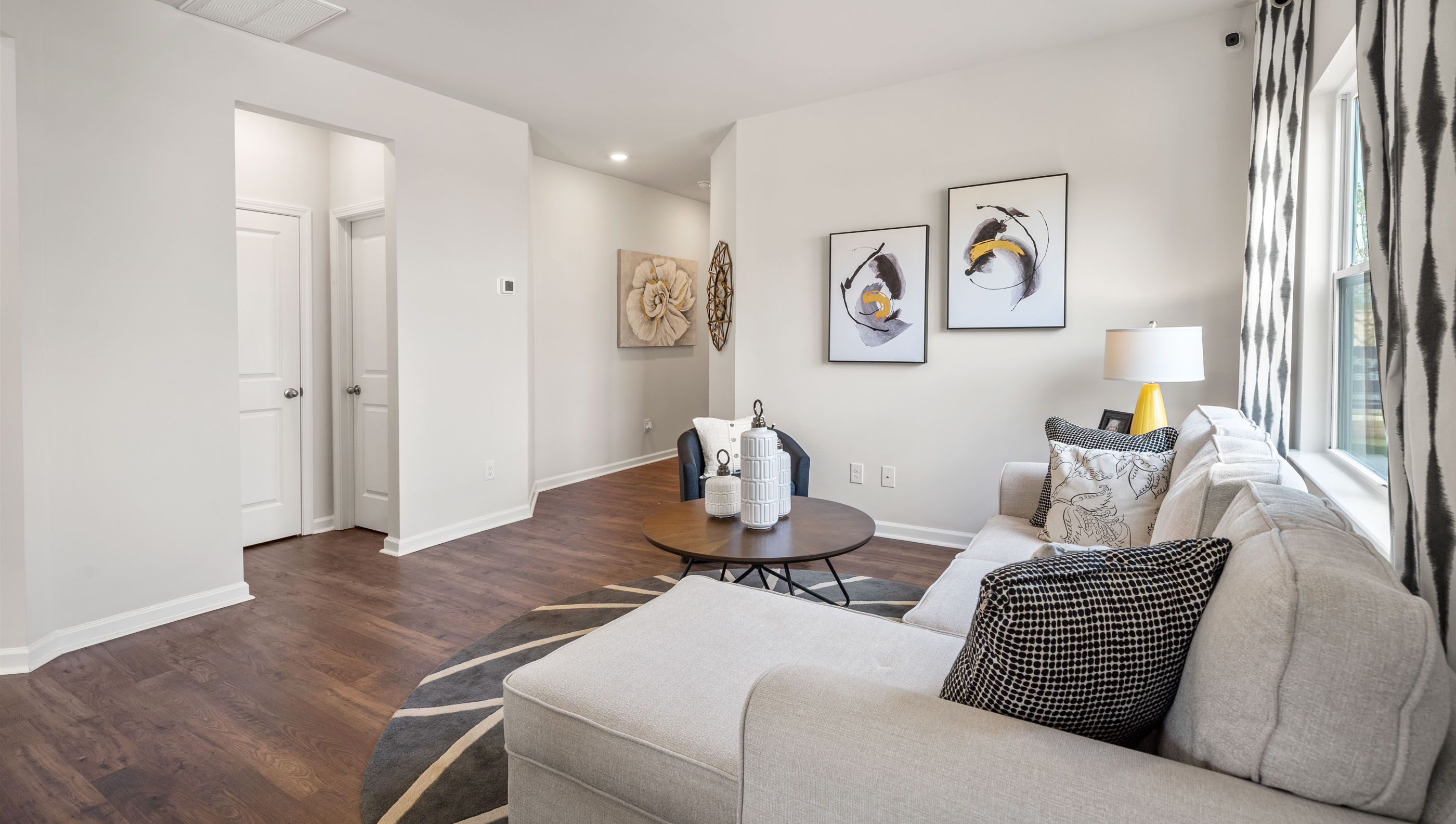 View of side of family room.