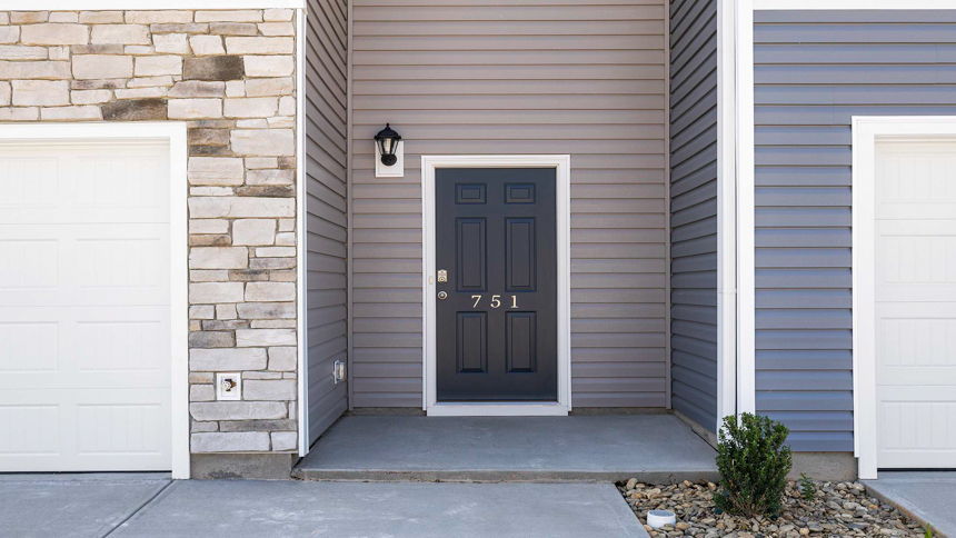 Exterior of newton home.