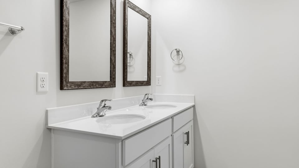 Bathroom with vanity.