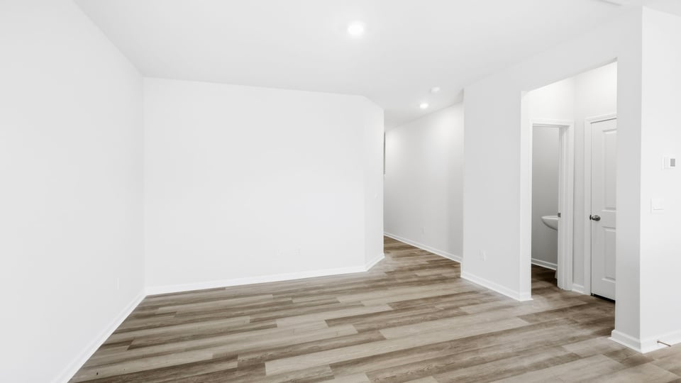 Livingroom and dining room.