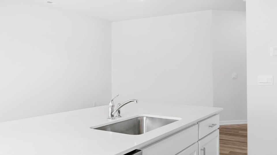 Kitchen with island.