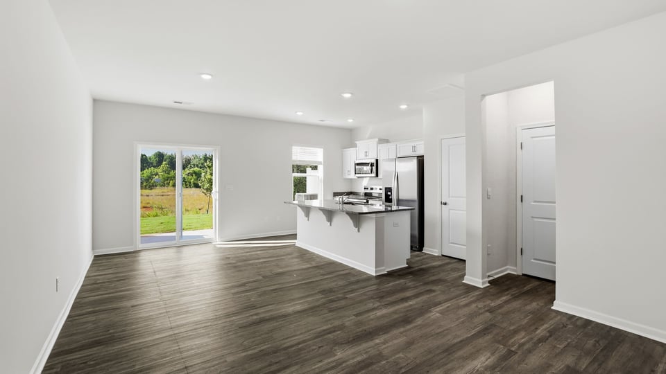 Kitchen with island.