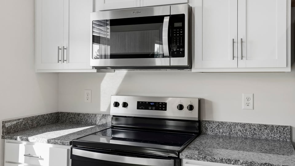 Kitchen with island.