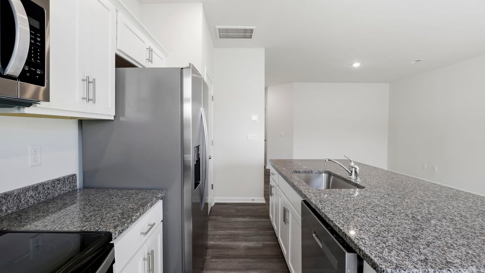 Kitchen with island.