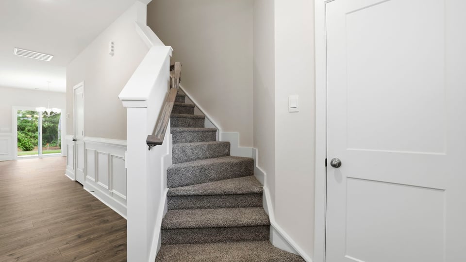 Stairs to second level.