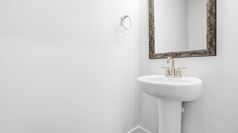 Half bathroom with sink.