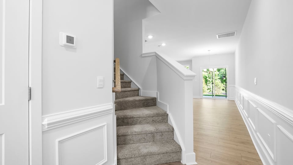 Stairs to second level.