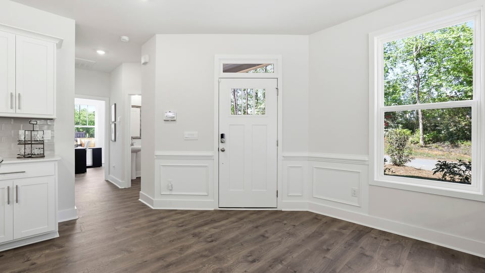 Living area with windows.