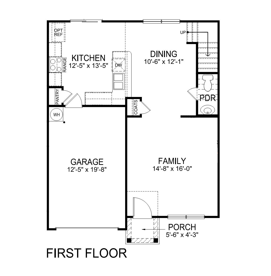 Brandon first floor floorplan.